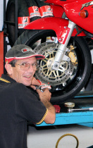 Ben Cronin, Motorcycle mechanic with a vast experience of over 30 year